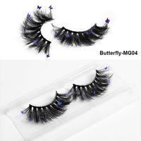 Mode Nouveau Papillon Multi-couche Épaisse Croix Artificielle Vison Cheveux Faux Cils sku image 38