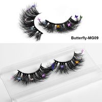 Mode Nouveau Papillon Multi-couche Épaisse Croix Artificielle Vison Cheveux Faux Cils sku image 43