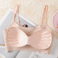 Solid Color Seamless Bra Comfort Stereotype Gather Bra main image 3