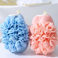 Simple Solid Color Soft Skin-friendly Bath Gloves main image 3