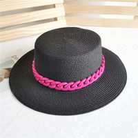 Unisex Fashion Solid Color Big Eaves Straw Hat sku image 5