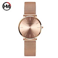 Casual Round Double Insurance Jewelry Buckle Quartz Women's Watches main image 3