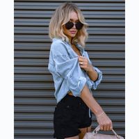 Women's Blouse Long Sleeve Blouses Fashion Streetwear Solid Color main image 5