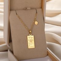1 Piece Fashion Constellation Stainless Steel Plating Pendant Necklace main image 5