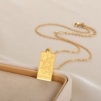 1 Piece Fashion Constellation Stainless Steel Plating Pendant Necklace main image 2