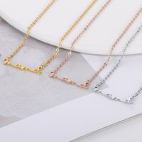 1 Piece Mama Simple Style Letter Stainless Steel Plating Hollow Out Necklace main image 3