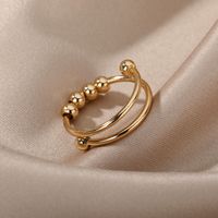 1 Piece Simple Style Solid Color Brass Open Ring main image 5