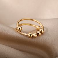 1 Piece Simple Style Solid Color Brass Open Ring main image 3