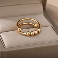 1 Piece Simple Style Solid Color Brass Open Ring main image 2