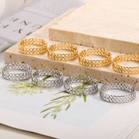 1 Piece Simple Style Heart Shape Stainless Steel Plating Rings main image 3