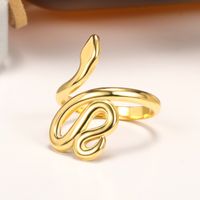 1 Piece Fashion Snake Brass Open Ring main image 1