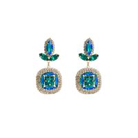 1 Pair Luxurious Geometric Alloy Inlay Rhinestones Glass Chandelier Earrings Drop Earrings sku image 3
