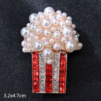 Retro Letter Moon Flower Alloy Inlay Artificial Gemstones Women's Brooches sku image 30