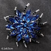 Retro Letter Moon Flower Alloy Inlay Artificial Gemstones Women's Brooches sku image 49