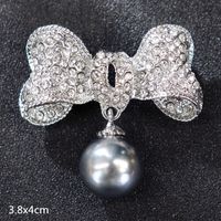 Retro Letter Moon Flower Alloy Inlay Artificial Gemstones Women's Brooches sku image 29