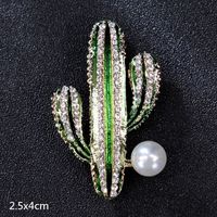 Retro Letter Moon Flower Alloy Inlay Artificial Gemstones Women's Brooches sku image 22
