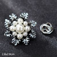 Retro Letter Moon Flower Alloy Inlay Artificial Gemstones Women's Brooches sku image 2
