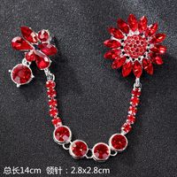 Retro Letter Moon Flower Alloy Inlay Artificial Gemstones Women's Brooches sku image 56