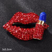 Retro Letter Moon Flower Alloy Inlay Artificial Gemstones Women's Brooches sku image 54