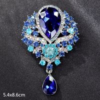 Retro Letter Moon Flower Alloy Inlay Artificial Gemstones Women's Brooches sku image 53