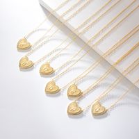 1 Piece Fashion Heart Shape Sterling Silver Plating Zircon Necklace main image 1