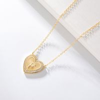 1 Piece Fashion Heart Shape Sterling Silver Plating Zircon Necklace sku image 5