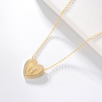 1 Piece Fashion Heart Shape Sterling Silver Plating Zircon Necklace sku image 13