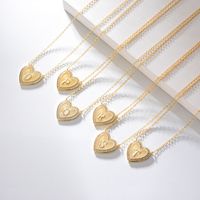 1 Piece Fashion Heart Shape Sterling Silver Plating Zircon Necklace main image 2