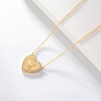 1 Piece Fashion Heart Shape Sterling Silver Plating Zircon Necklace sku image 4