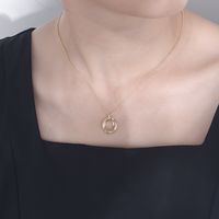 1 Piece Fashion Geometric Sterling Silver Inlay Zircon Pendant Necklace main image 4