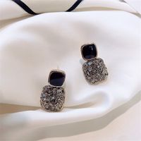 Fashion Square Diamond Earrings sku image 2