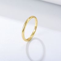 1 Piece Simple Style Geometric Sterling Silver Plating Rings main image 1