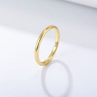 1 Piece Simple Style Geometric Sterling Silver Plating Rings main image 6