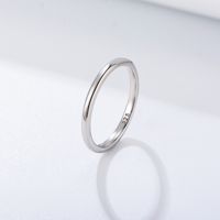 1 Piece Simple Style Geometric Sterling Silver Plating Rings main image 3