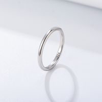 1 Piece Simple Style Geometric Sterling Silver Plating Rings sku image 1