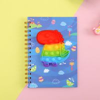 Cute Cartoon Silicone Decompression Bubble Hand Account Coil Notebook sku image 7
