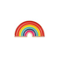 Mode Regenbogen Herzform Legierung Überzug Unisex Broschen sku image 7