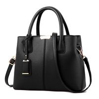 Women's Medium All Seasons Pu Leather Solid Color Vintage Style Square Zipper Shoulder Bag sku image 4