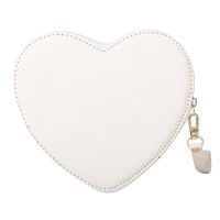 Women's Small Pu Leather Gradient Color Heart Shape Cute Heart-shaped Zipper Crossbody Bag sku image 3