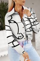 Women's Blouse Long Sleeve Blouses Printing Fashion Geometric main image 4