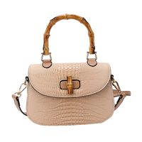 Women's Medium All Seasons Pu Leather Solid Color Fashion Shell Lock Clasp Handbag sku image 6