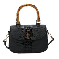 Women's Medium All Seasons Pu Leather Solid Color Fashion Shell Lock Clasp Handbag sku image 1