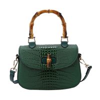 Women's Medium All Seasons Pu Leather Solid Color Fashion Shell Lock Clasp Handbag sku image 7