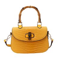 Women's Medium All Seasons Pu Leather Solid Color Fashion Shell Lock Clasp Handbag sku image 3