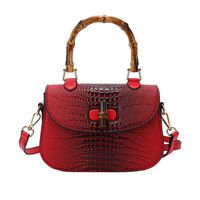 Women's Medium All Seasons Pu Leather Solid Color Fashion Shell Lock Clasp Handbag sku image 8