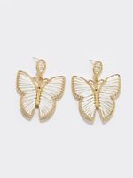 1 Pair Sweet Butterfly Braid Alloy Drop Earrings main image 4
