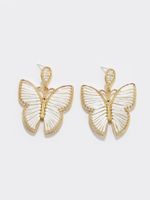 1 Pair Sweet Butterfly Braid Alloy Drop Earrings sku image 2