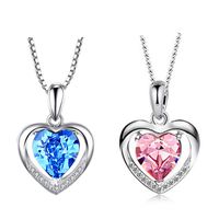 Fashion Heart Shape Copper Plating Zircon White Gold Plated Jewelry Accessories main image 6