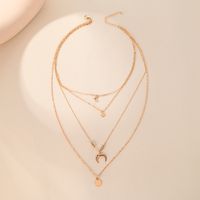 1 Piece Fashion Moon Alloy Plating Women's Layered Necklaces main image 7