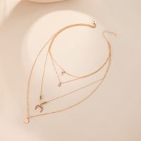 1 Piece Fashion Moon Alloy Plating Women's Layered Necklaces main image 6